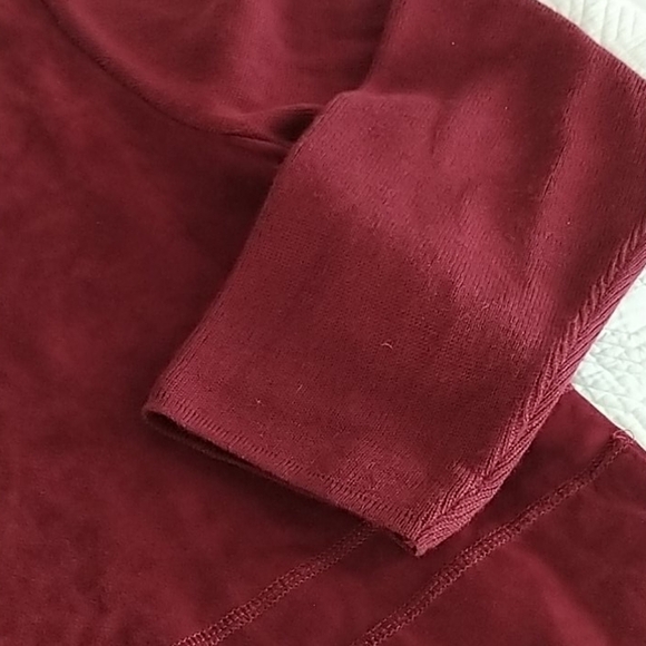 Dialogue 💯 leather &  knit Sweater/Jacket Sz M - Picture 7 of 12